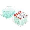 Amscope 100pc Pre-Cleaned 22mm x 22mm Square Microscope Glass Cover Slides Coverslips CS-S22-100